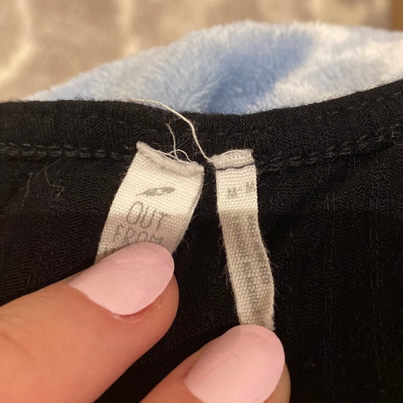 Out from Under Black Zip-Up Bodysuit - Picture 2 of 3